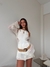 Sweater Vestido Tejido Hilo Bohemian Girl Crema - comprar online