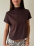 Remera Media Polera Melville St. Chocolate - comprar online