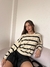 Sweater Rayado Miss Polly Crema en internet