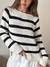 Sweater Tejido de Algodón Bimba Rayado