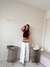 Top Frunces Paris Girl Bordo - Feria Bajo Costo