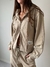 Campera Rustico Doble Cierre Full Detalles Crema - Feria Bajo Costo