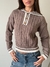 Sweater "Chomba" College. Vizón & Blanco - comprar online
