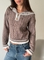 Sweater "Chomba" College. Vizón & Blanco - tienda online