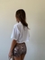 Reme Crop Oversized Flamé "Impecable" Blanca - comprar online