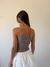 Musculosa Morley Un Hombro Bretel Ancho Chocolate en internet