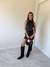 Top Con Lazo Satén Relaxed Negro - tienda online