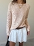 Sweater Tejido Jazmin Liso Camel - Feria Bajo Costo