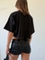 Mini Short Lentejuelas "Cliché Pero Lo Quiero" Negro - comprar online
