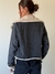 Imagen de Campera Denim + Fur Lucky Me Negra
