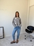 Sweater Tejido Rayado "Muy Punta" Crudo - Feria Bajo Costo