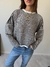 Sweater Tejido Rayado "Muy Punta" Crudo en internet