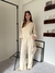 Pantalon Palazzo Rustico Zazu Crema - tienda online