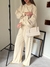 Pantalon Palazzo Rustico Zazu Crema - comprar online