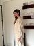 Buzo Rustico Broderie Zazu Crema - comprar online