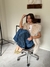 Chaleco Piel Con Bolsillos Cool Girl Crema Largo - Feria Bajo Costo