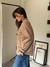 Cardigan Estilo Campera Winna Camel - tienda online