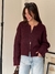Campera Premium Nubecita Doble Cierre Guinda - tienda online