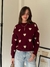 Sweater Muchoosss Corazones Guinda - tienda online