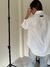 Camisa Oversized New Aura Poplin Premium Blanca - Feria Bajo Costo