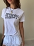 Remera Pima Flamé No Rizz Blanca