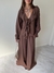 Maxi Palazzo Bambula Queen Serena Chocolate Lino en internet