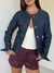 Campera Denim Cuello Mao 501. Navy Blue - comprar online