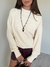 Sweater Tramado Amoroso Crema - comprar online