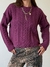 Sweater Tejido Ochos Mimitos Guinda - Feria Bajo Costo