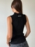 Top Tejido Moon Love Negro - Feria Bajo Costo