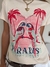 Remera Paradise Bordada y Lentejuelas Crema en internet