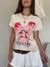 Remera Paradise Bordada y Lentejuelas Crema