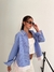 Imagen de Camisa Oversized Rayada "Una Distinta" Celeste