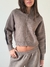 Campera Tejida Zipper Herencia Vizon - comprar online