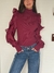 Sweater Manga Organza Indigo. Guinda - tienda online