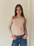Sweater Una Manga Asimetrica Lulu Crema - Feria Bajo Costo