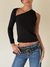 Imagen de Sweater Una Manga Asimetrica Lulu Negro