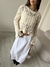 Sweater Tejido de Algodón Little Ginger Crema - tienda online