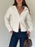 Camperita Tejida Zipper Felicidad Crema - comprar online