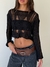 Sweater Tejido Hilo Good Girl Negro - comprar online