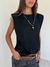 Musculosa Hombreras Disco Ibiza Negra - Feria Bajo Costo