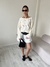 Sweater Tejido de Algodón Melita Chic Crema - Feria Bajo Costo