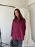 Camisa Oversized New Aura Poplin Premium Guinda - Feria Bajo Costo