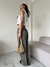 Pantalon Palazzo New Zipper Gris Plomo en internet