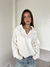 Sweater Tejido de Algodón Zazu Crema