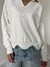 Sweater Tejido de Algodón Zazu Crema - tienda online