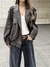 Chaqueta Oversized Loose 301. Chocolate - Feria Bajo Costo