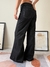 Jean WideLeg Al Corte Jaimie. Negro Denim - Feria Bajo Costo