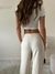 Pantalon Mini Pocket Crema - tienda online