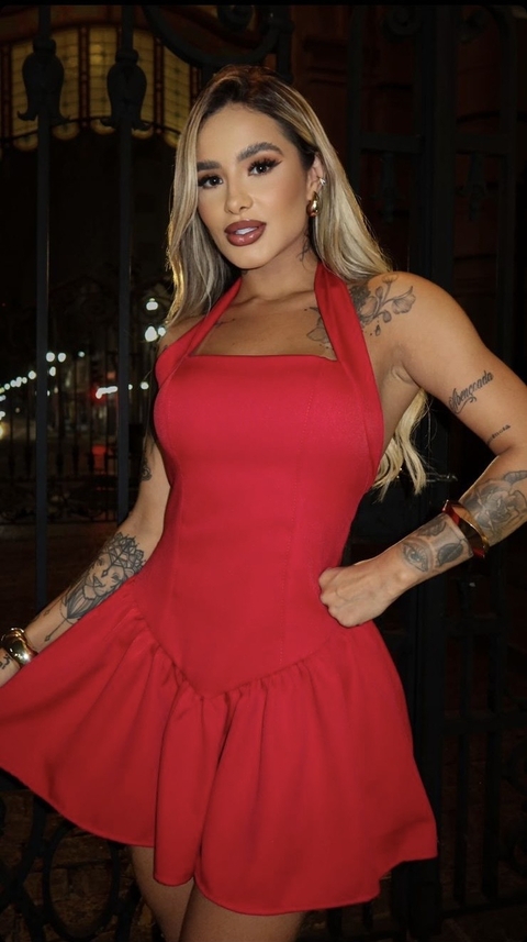 Vestido Balone amarração - comprar online